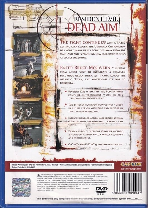Resident Evil Dead Aim - PS2 (A Grade) (Genbrug)